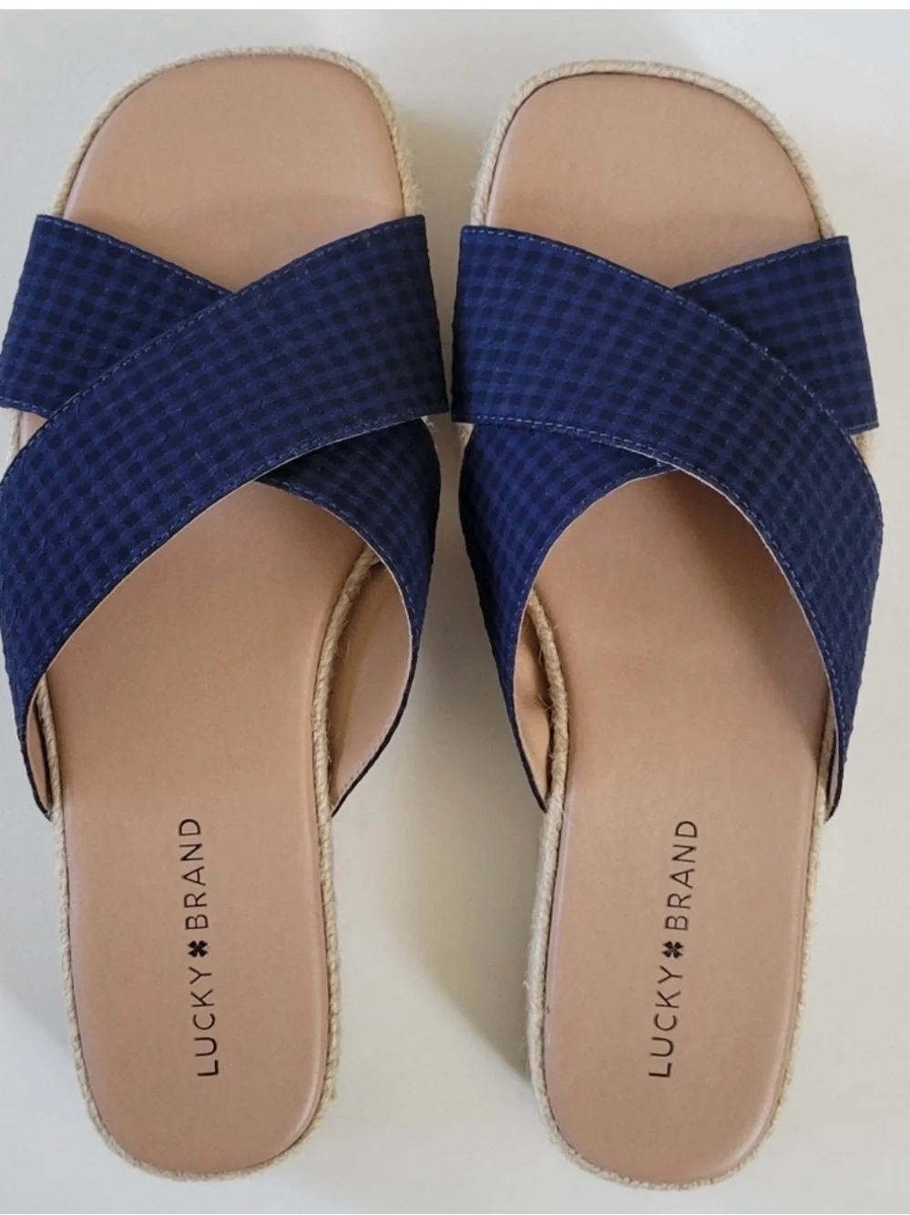 Summer Blowout Sale 3 pairs espadrille wedges. Blue, Cream, Black. 9.5 like NEW!
